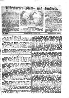 Würzburger Stadt- und Landbote Dienstag 25. August 1868