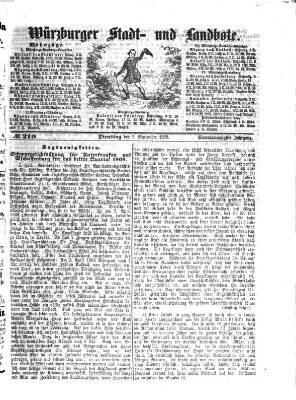 Würzburger Stadt- und Landbote Dienstag 1. September 1868