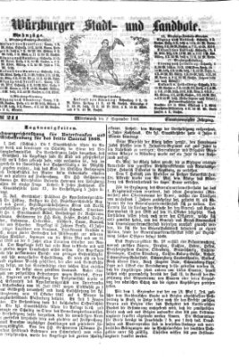 Würzburger Stadt- und Landbote Mittwoch 2. September 1868