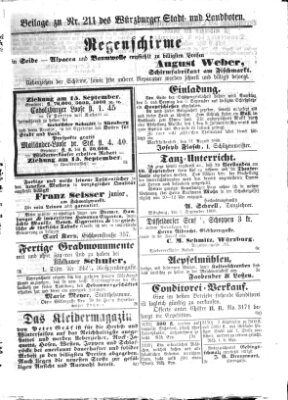 Würzburger Stadt- und Landbote Mittwoch 2. September 1868