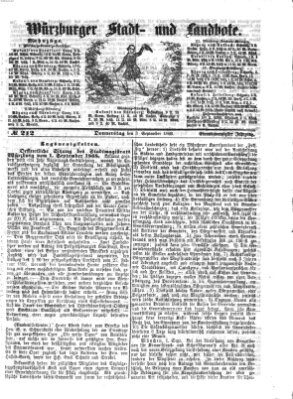 Würzburger Stadt- und Landbote Donnerstag 3. September 1868