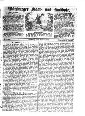 Würzburger Stadt- und Landbote Samstag 5. September 1868