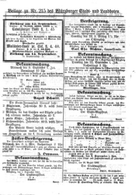 Würzburger Stadt- und Landbote Montag 7. September 1868