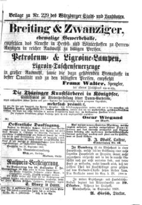 Würzburger Stadt- und Landbote Mittwoch 23. September 1868