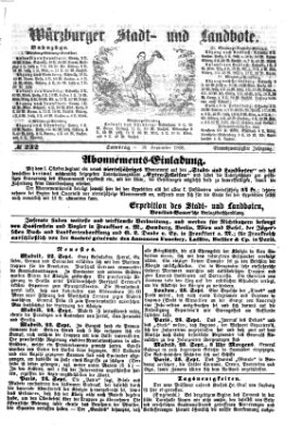 Würzburger Stadt- und Landbote Samstag 26. September 1868