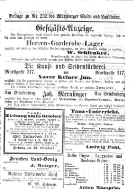 Würzburger Stadt- und Landbote Samstag 26. September 1868