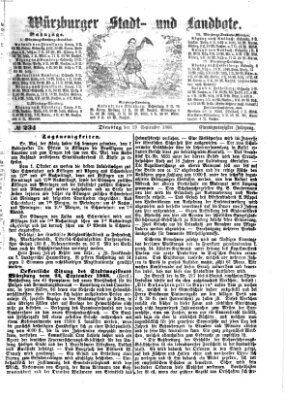 Würzburger Stadt- und Landbote Dienstag 29. September 1868