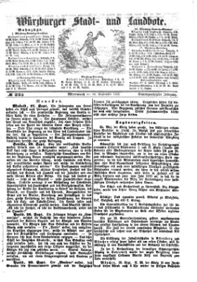 Würzburger Stadt- und Landbote Mittwoch 30. September 1868