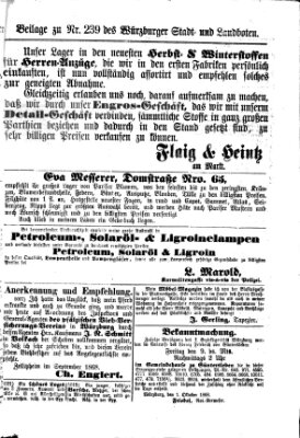 Würzburger Stadt- und Landbote Montag 5. Oktober 1868