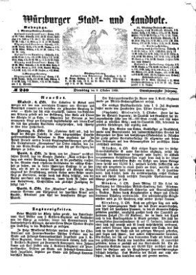 Würzburger Stadt- und Landbote Dienstag 6. Oktober 1868