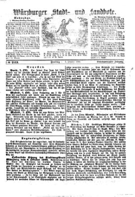 Würzburger Stadt- und Landbote Freitag 9. Oktober 1868