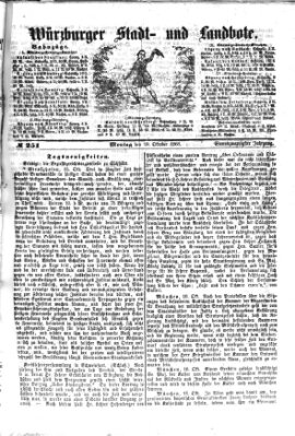 Würzburger Stadt- und Landbote Montag 19. Oktober 1868