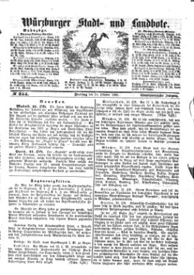 Würzburger Stadt- und Landbote Freitag 23. Oktober 1868