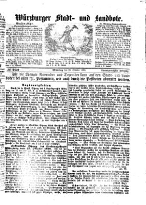 Würzburger Stadt- und Landbote Montag 26. Oktober 1868