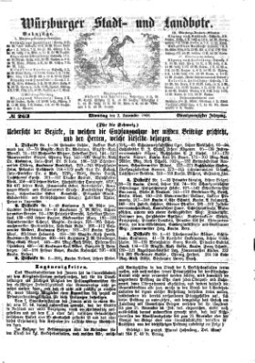 Würzburger Stadt- und Landbote Montag 2. November 1868