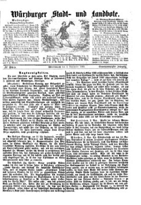 Würzburger Stadt- und Landbote Mittwoch 4. November 1868