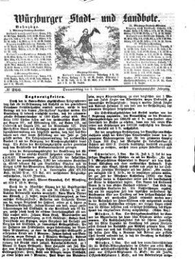 Würzburger Stadt- und Landbote Donnerstag 5. November 1868