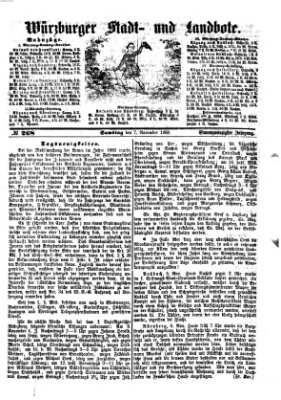 Würzburger Stadt- und Landbote Samstag 7. November 1868