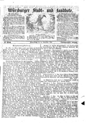 Würzburger Stadt- und Landbote Dienstag 10. November 1868