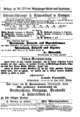 Würzburger Stadt- und Landbote Dienstag 10. November 1868