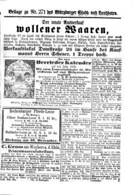 Würzburger Stadt- und Landbote Mittwoch 11. November 1868