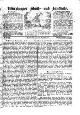 Würzburger Stadt- und Landbote Donnerstag 12. November 1868