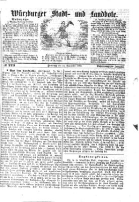 Würzburger Stadt- und Landbote Freitag 13. November 1868