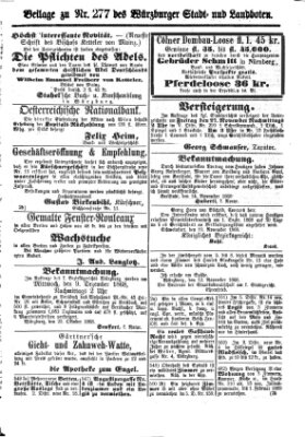 Würzburger Stadt- und Landbote Mittwoch 18. November 1868