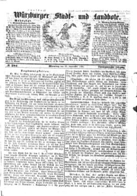 Würzburger Stadt- und Landbote Montag 23. November 1868