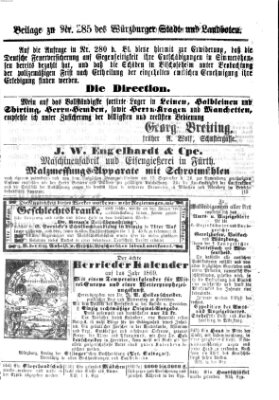 Würzburger Stadt- und Landbote Freitag 27. November 1868