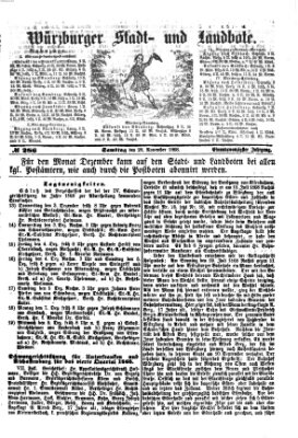 Würzburger Stadt- und Landbote Samstag 28. November 1868