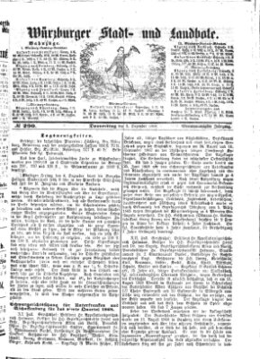 Würzburger Stadt- und Landbote Donnerstag 3. Dezember 1868