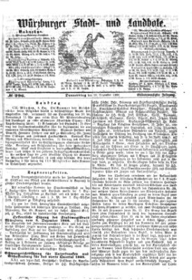 Würzburger Stadt- und Landbote Donnerstag 10. Dezember 1868