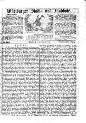 Würzburger Stadt- und Landbote Mittwoch 23. Dezember 1868