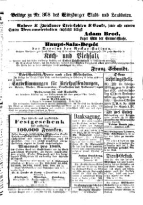 Würzburger Stadt- und Landbote Donnerstag 24. Dezember 1868