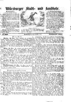 Würzburger Stadt- und Landbote Samstag 26. Dezember 1868