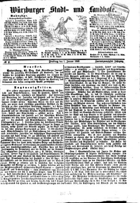 Würzburger Stadt- und Landbote Freitag 1. Januar 1869