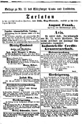 Würzburger Stadt- und Landbote Mittwoch 13. Januar 1869