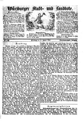 Würzburger Stadt- und Landbote Freitag 15. Januar 1869