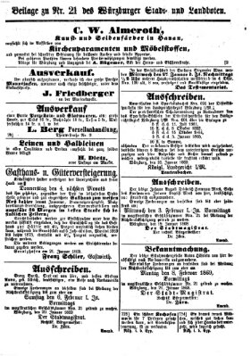 Würzburger Stadt- und Landbote Montag 25. Januar 1869