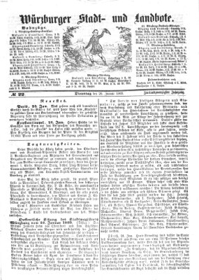 Würzburger Stadt- und Landbote Dienstag 26. Januar 1869