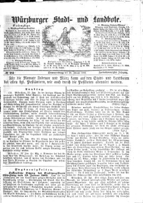 Würzburger Stadt- und Landbote Donnerstag 28. Januar 1869