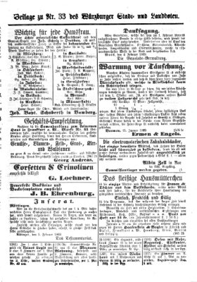 Würzburger Stadt- und Landbote Montag 8. Februar 1869