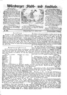 Würzburger Stadt- und Landbote Donnerstag 11. Februar 1869