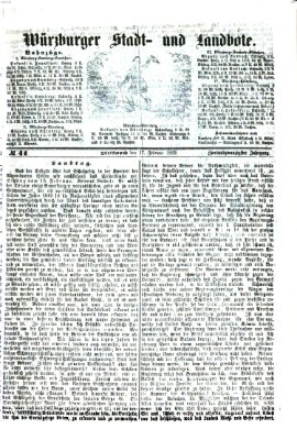 Würzburger Stadt- und Landbote Mittwoch 17. Februar 1869