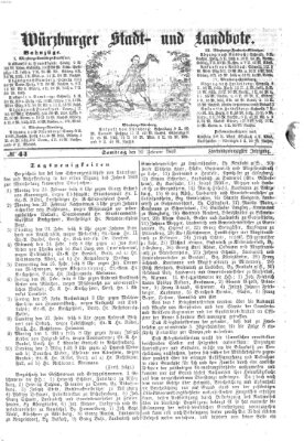 Würzburger Stadt- und Landbote Samstag 20. Februar 1869