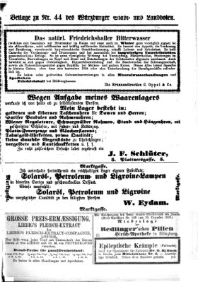 Würzburger Stadt- und Landbote Samstag 20. Februar 1869