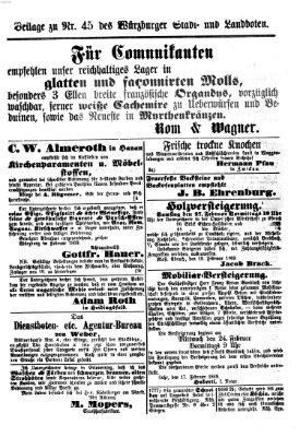 Würzburger Stadt- und Landbote Montag 22. Februar 1869