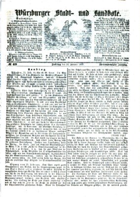 Würzburger Stadt- und Landbote Freitag 26. Februar 1869