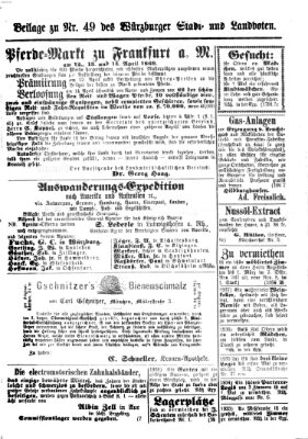 Würzburger Stadt- und Landbote Freitag 26. Februar 1869